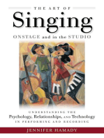 The Art of Singing on Stage and in the Studio: Understanding the Psychology  Relationships  and Technology in Recording and Live Performance