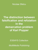 The Distinction between Falsification and Refutation in the Demarcation Problem of Karl Popper