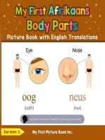 My First Afrikaans Body Parts Picture Book with English Translations