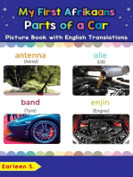 My First Afrikaans Parts of a Car Picture Book with English Translations