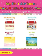My First Afrikaans Days, Months, Seasons & Time Picture Book with English Translations: Teach & Learn Basic Afrikaans words for Children, #19