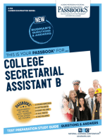 College Secretarial Assistant B: Passbooks Study Guide