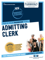 Admitting Clerk: Passbooks Study Guide