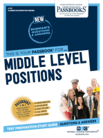 Middle Level Positions: Passbooks Study Guide