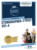 Stenographer-Typist GS1-4: Passbooks Study Guide