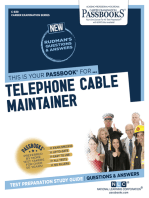Telephone Cable Maintainer: Passbooks Study Guide