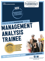 Management Analysis Trainee: Passbooks Study Guide