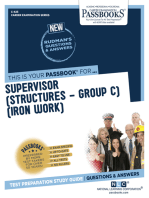 Supervisor (Structures-Group C)(Iron Work): Passbooks Study Guide