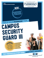 Campus Security Guard III: Passbooks Study Guide