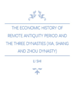 The Economic History of Remote Antiquity Period and The Three Dynasties (Xia, Shang and Zhou Dynasty)