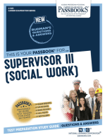 Supervisor III (Social Work): Passbooks Study Guide