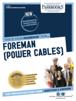 Foreman (Power Cables): Passbooks Study Guide