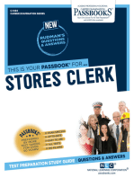 Stores Clerk: Passbooks Study Guide