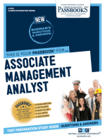 Associate Management Analyst: Passbooks Study Guide