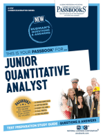 Junior Quantitative Analyst: Passbooks Study Guide