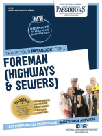Foreman (Highways & Sewers): Passbooks Study Guide