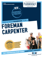 Foreman Carpenter: Passbooks Study Guide
