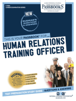 Human Relations Training Officer: Passbooks Study Guide