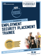 Employment Security Placement Trainee: Passbooks Study Guide