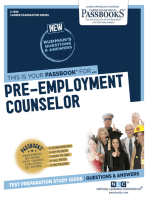 Pre-Employment Counselor: Passbooks Study Guide