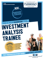 Investment Analysis Trainee: Passbooks Study Guide