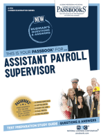 Assistant Payroll Supervisor: Passbooks Study Guide