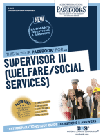 Supervisor III (Welfare/Social Services): Passbooks Study Guide