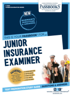 Junior Insurance Examiner: Passbooks Study Guide