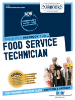 Food Service Technician: Passbooks Study Guide
