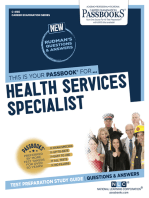 Health Services Specialist: Passbooks Study Guide