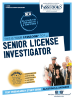 Senior License Investigator: Passbooks Study Guide