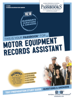 Motor Equipment Records Assistant: Passbooks Study Guide