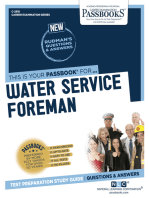 Water Service Foreman: Passbooks Study Guide