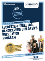 Recreation Director, Handicapped Chldren's Recreation Program: Passbooks Study Guide