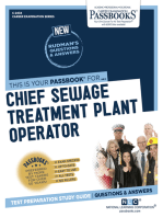 Chief Sewage Treatment Plant Operator: Passbooks Study Guide