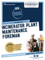 Incinerator Plant Maintenance Foreman: Passbooks Study Guide