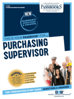 Purchasing Supervisor: Passbooks Study Guide
