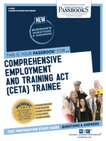 Comprehensive Employment and Training Act (CETA) Trainee: Passbooks Study Guide