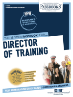 Director of Training: Passbooks Study Guide