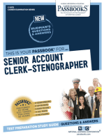 Senior Account Clerk-Stenographer: Passbooks Study Guide