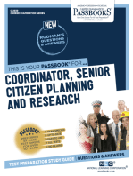 Coordinator, Senior Citizen Planning and Research: Passbooks Study Guide