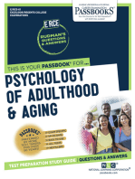 PSYCHOLOGY OF ADULTHOOD & AGING: Passbooks Study Guide