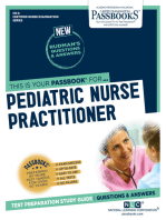 PEDIATRIC NURSE PRACTITIONER: Passbooks Study Guide