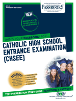 CATHOLIC HIGH SCHOOL ENTRANCE EXAMINATION (CHSEE): Passbooks Study Guide