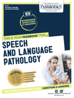 SPEECH AND LANGUAGE PATHOLOGY: Passbooks Study Guide