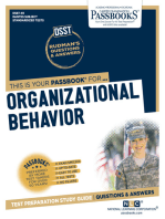 ORGANIZATIONAL BEHAVIOR: Passbooks Study Guide