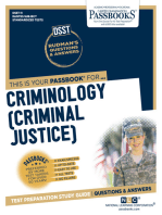 CRIMINOLOGY (CRIMINAL JUSTICE): Passbooks Study Guide