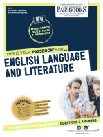 ENGLISH LANGUAGE AND LITERATURE: Passbooks Study Guide