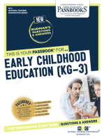 EARLY CHILDHOOD EDUCATION (KG.-3): Passbooks Study Guide