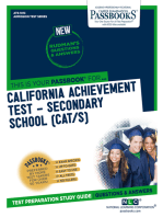 CALIFORNIA ACHIEVEMENT TEST – SECONDARY SCHOOL (CAT/S): Passbooks Study Guide